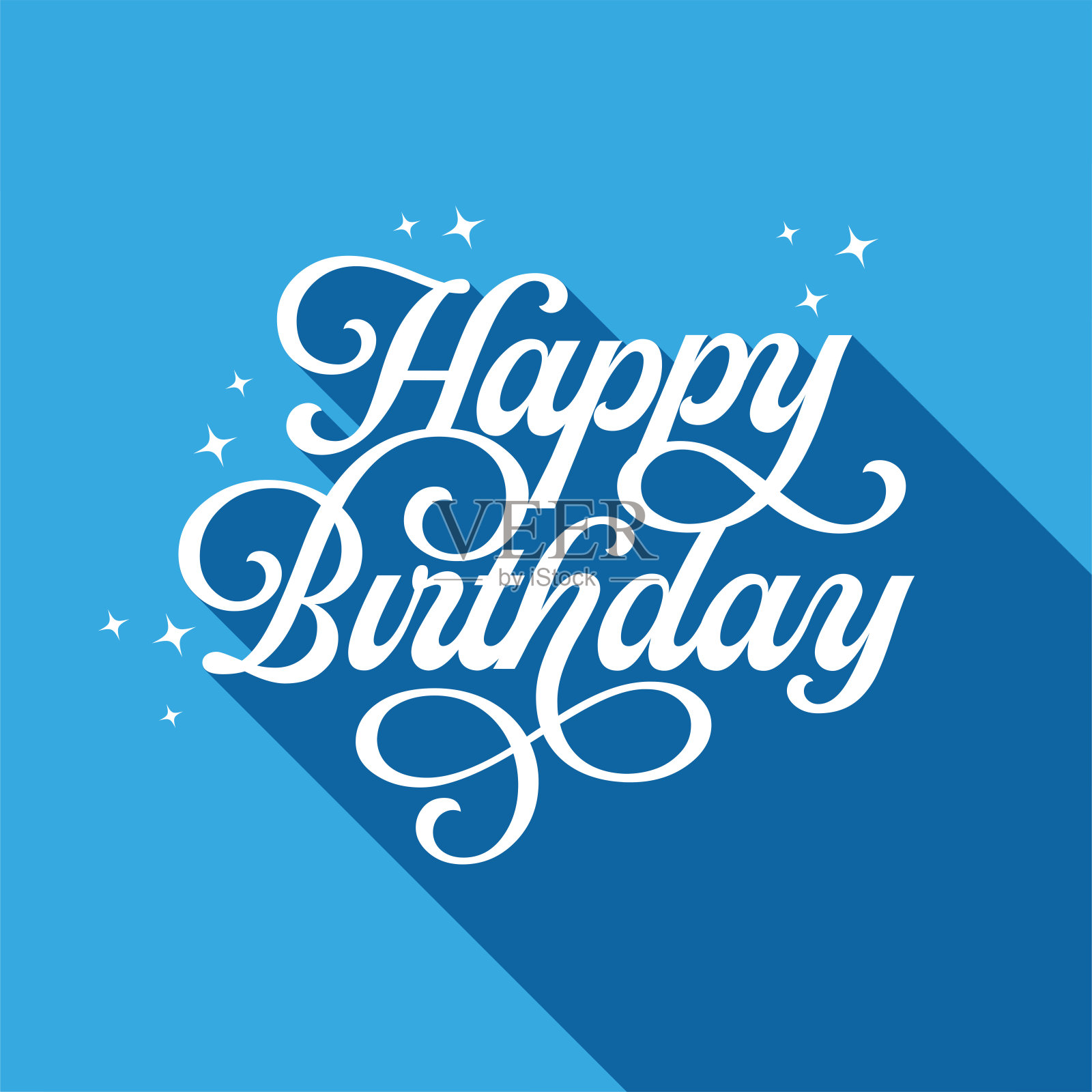 生日快乐贺卡与字母设计。生日贺卡设计插画图片素材