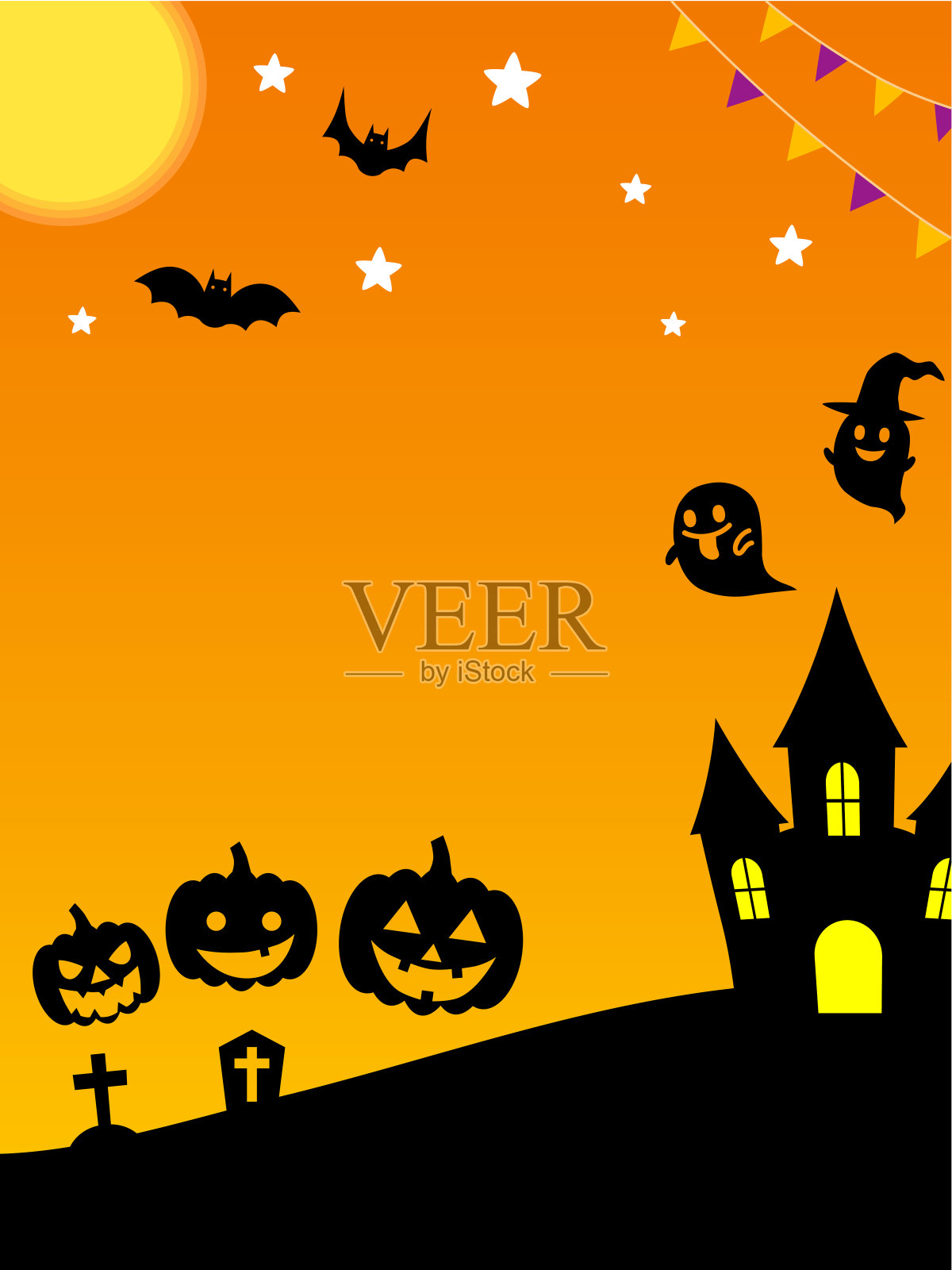 万圣节壁纸设计模板素材