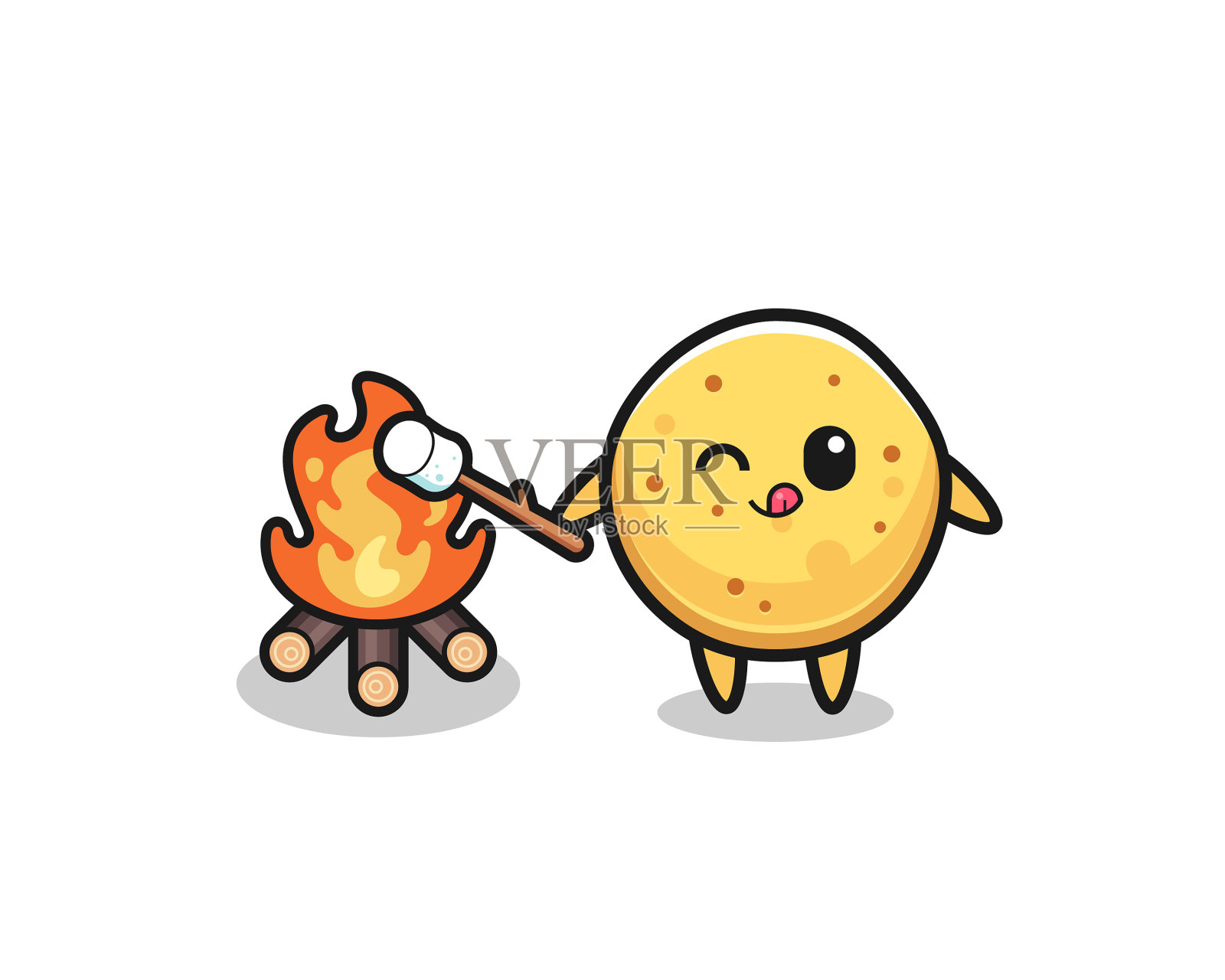 薯片的特点是烧棉花糖设计元素图片