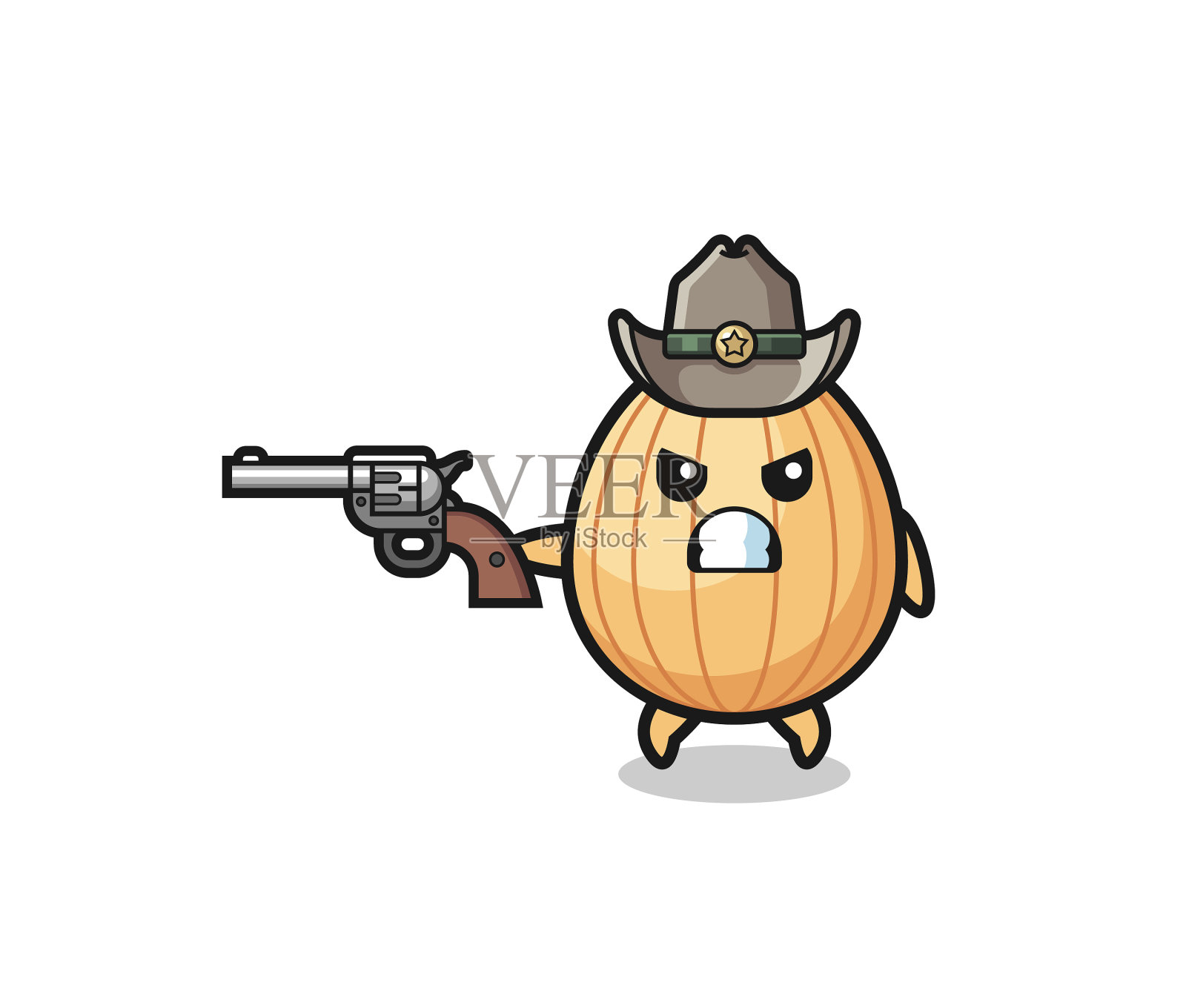 阿尔蒙德牛仔用枪射击设计元素图片