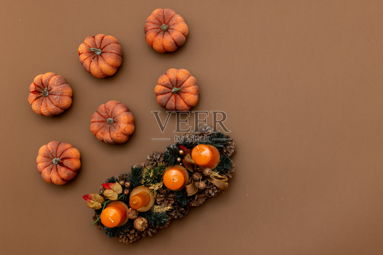 暖秋秋平铺背景照片照片摄影图片