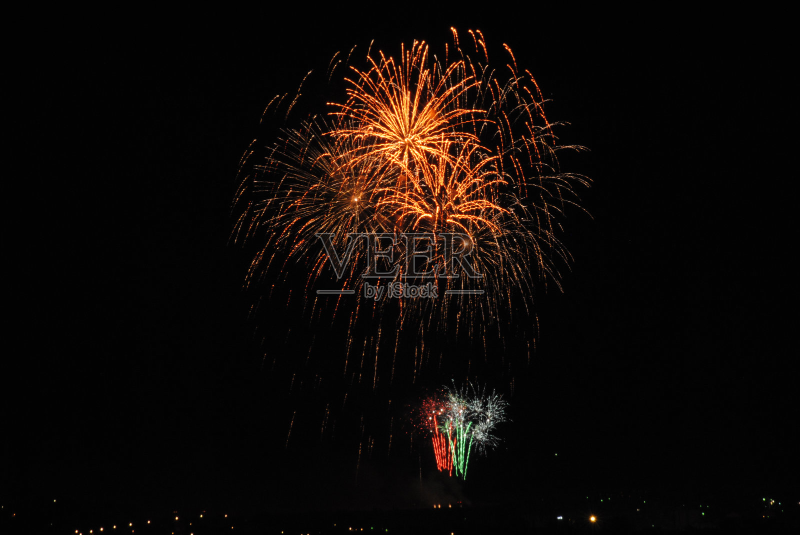 烟花照片摄影图片