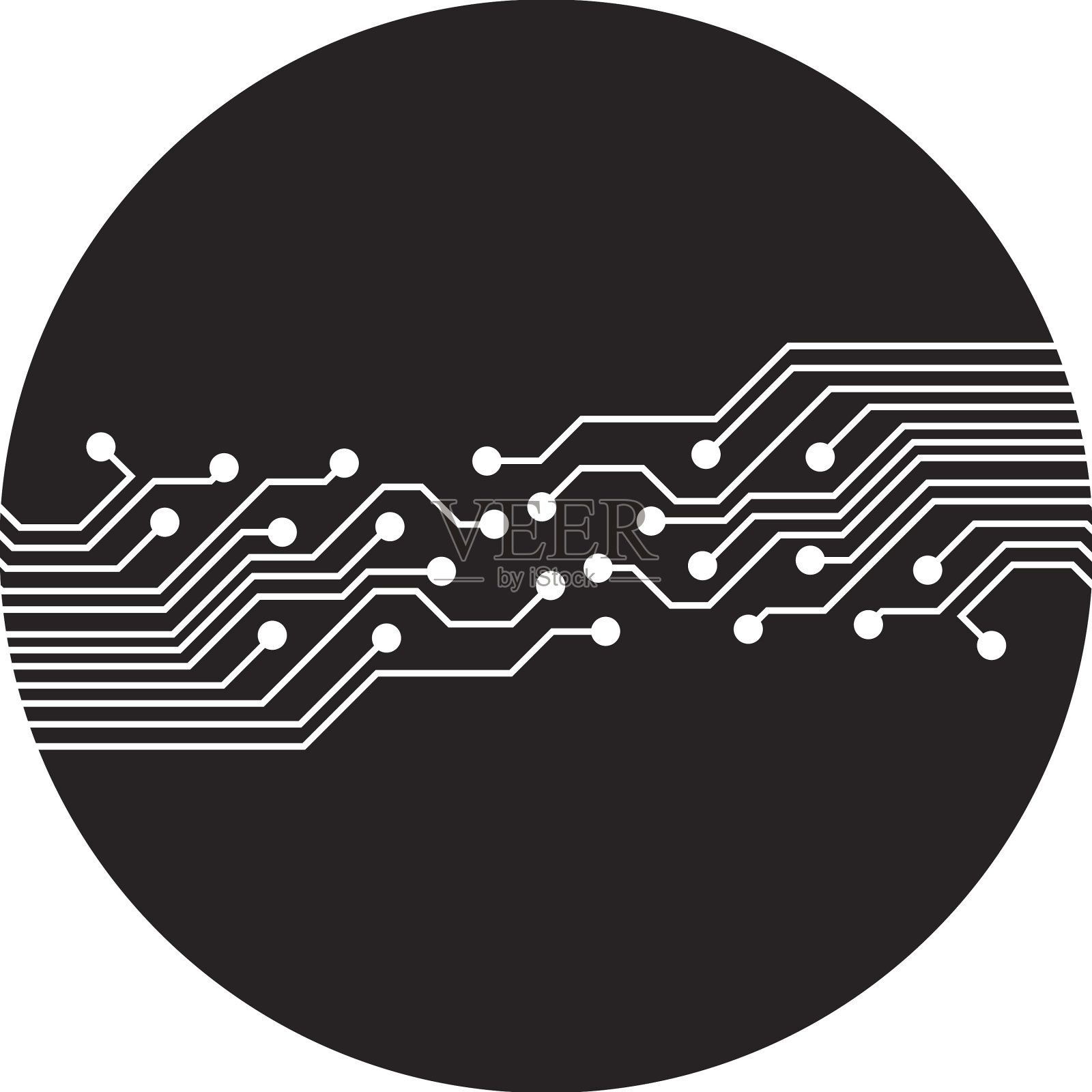 电路的图标设计元素图片