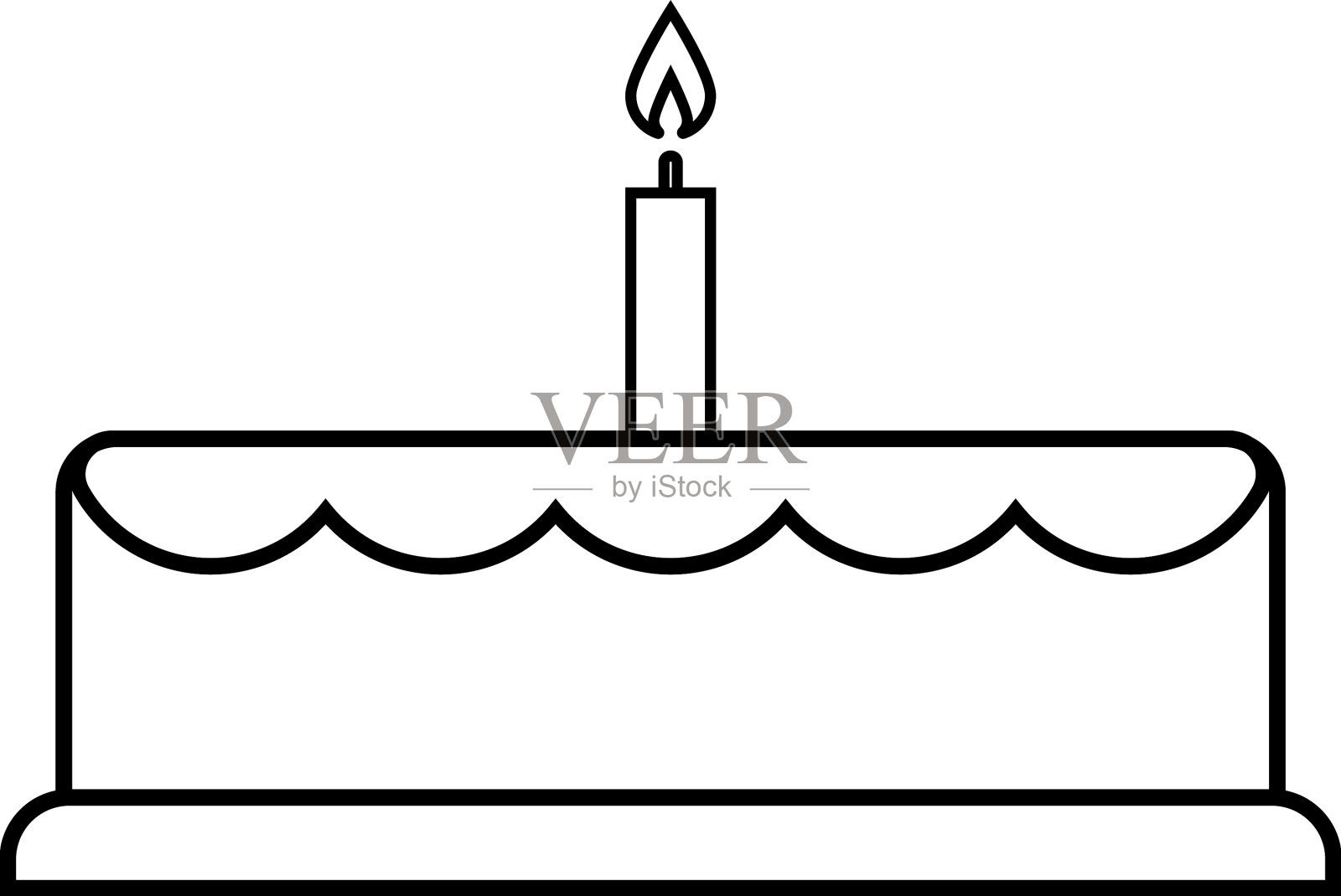 生日蛋糕的图标设计元素图片