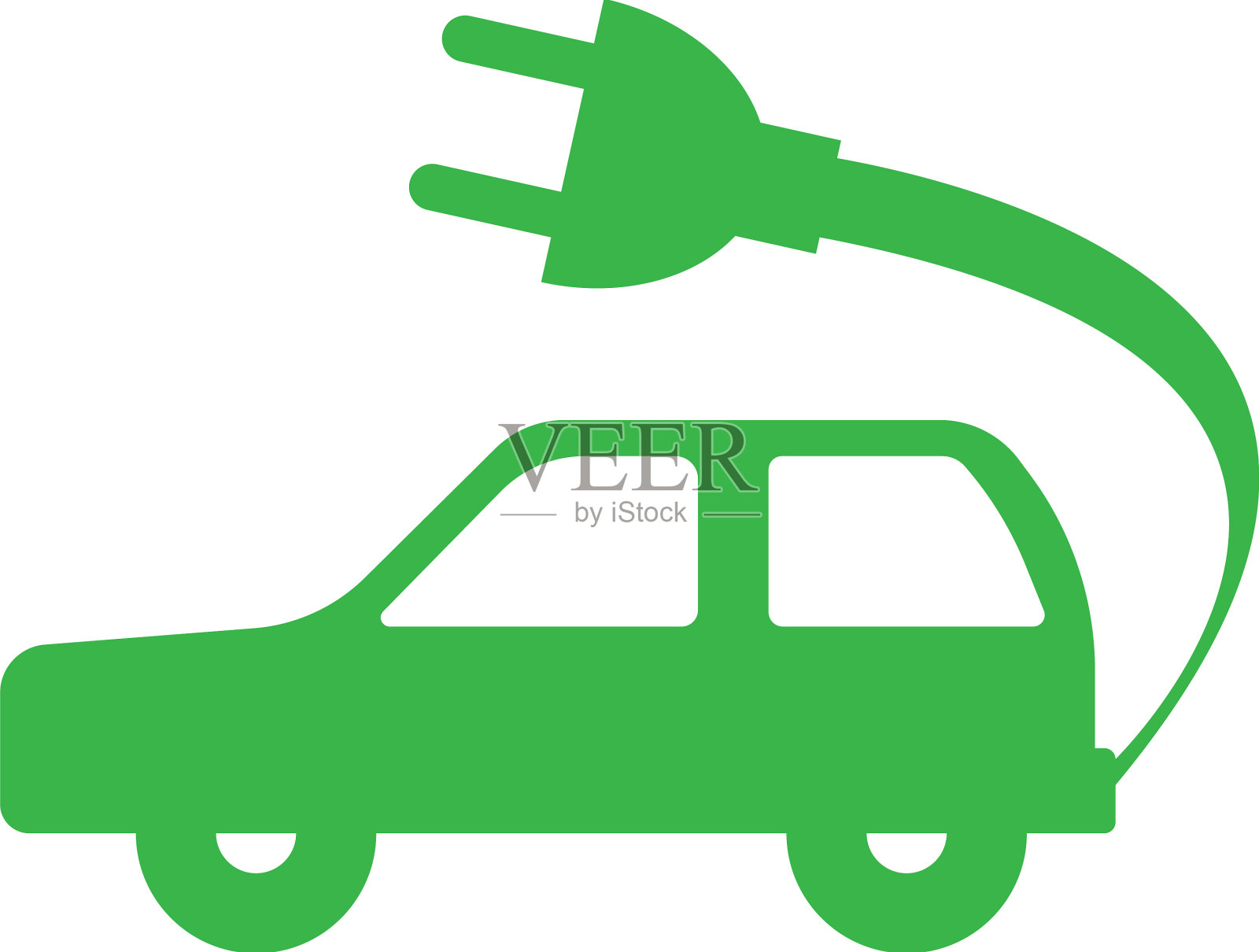 电动汽车图标设计元素图片