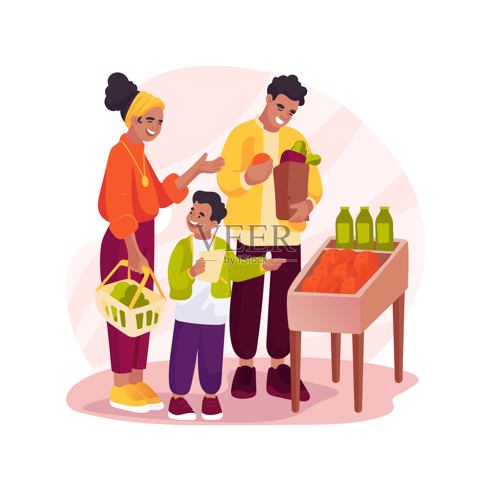 购物单孤立漫画设计元素图片