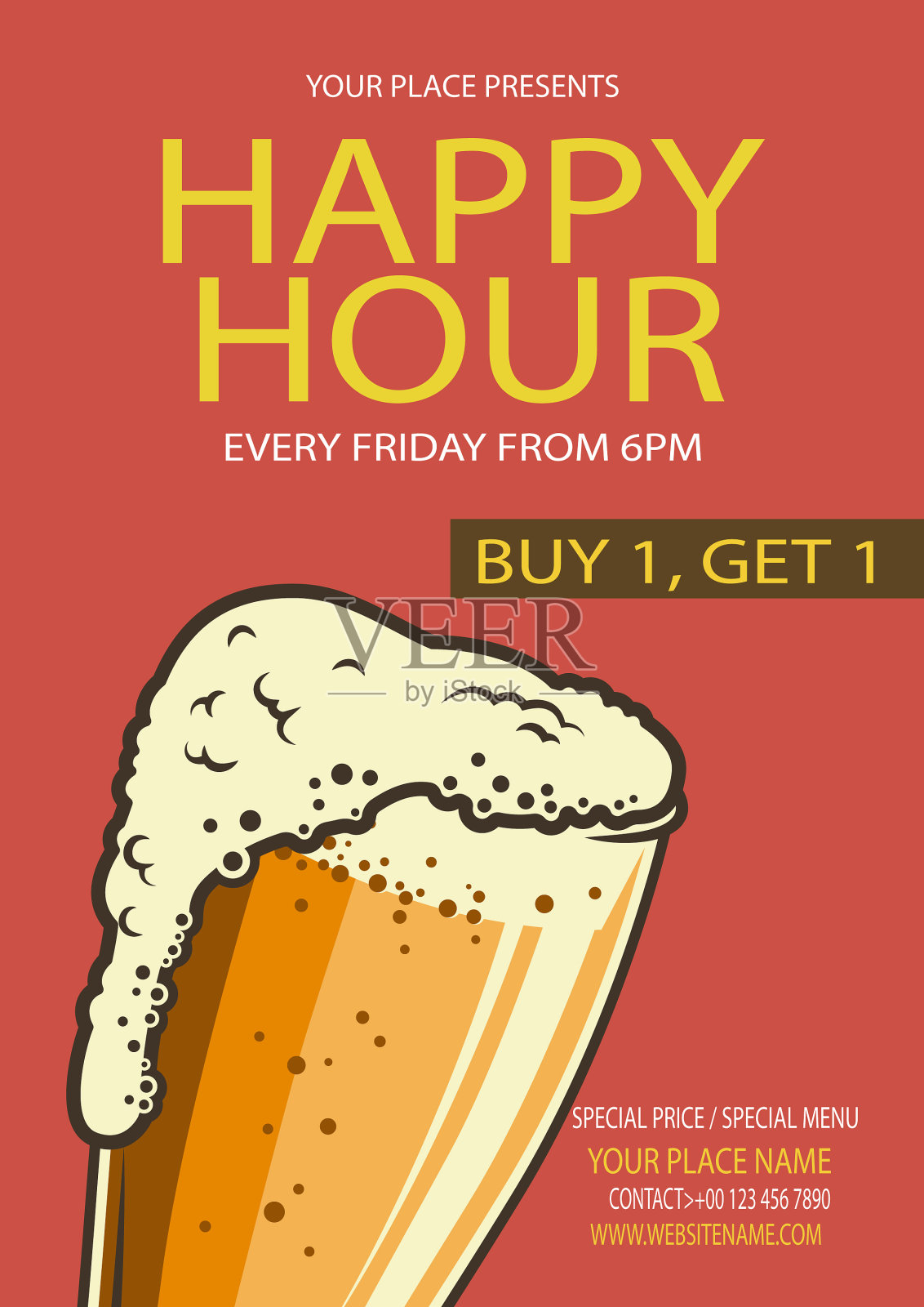 欢乐时光派对海报传单设计设计模板素材