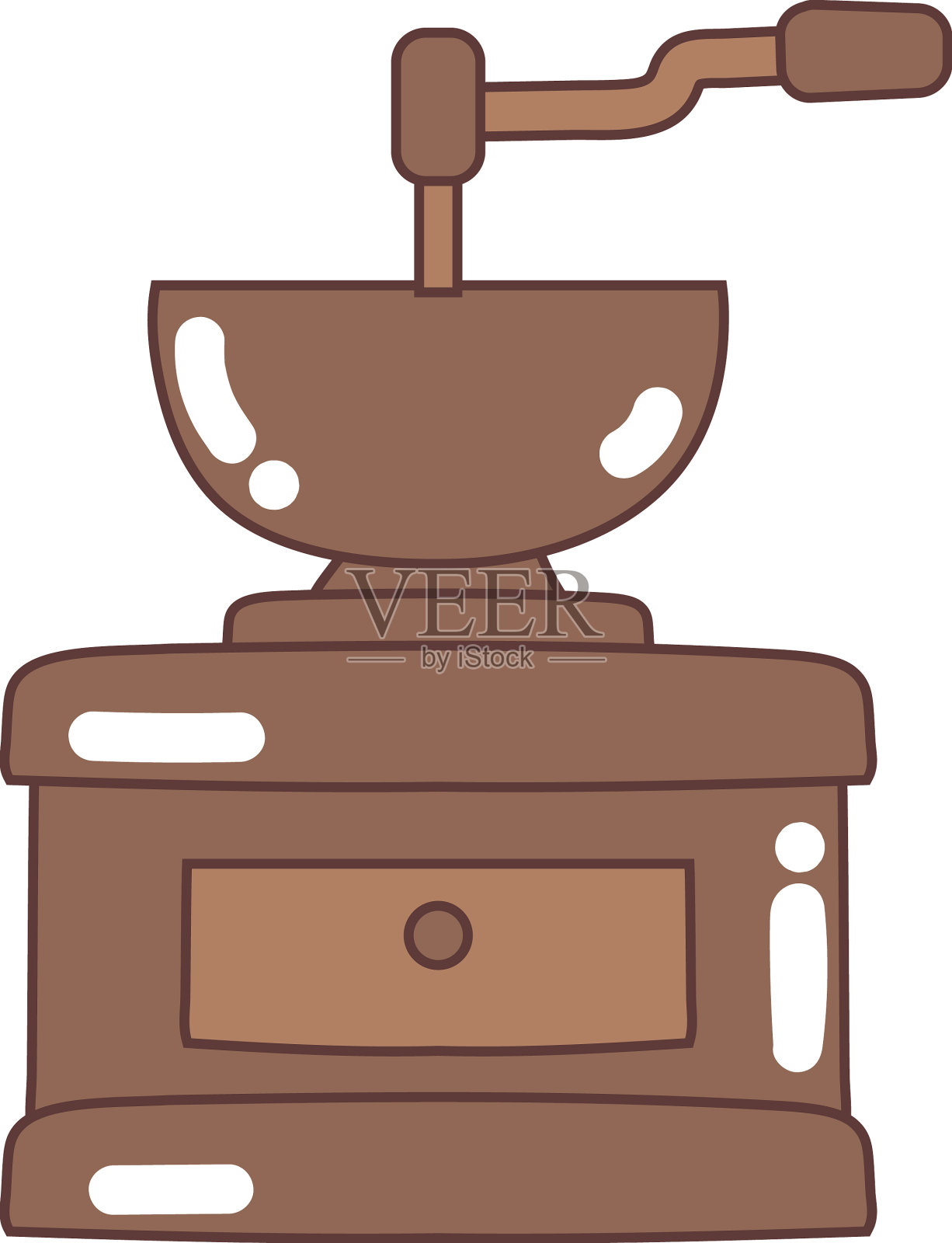 咖啡研磨机图标设计元素图片