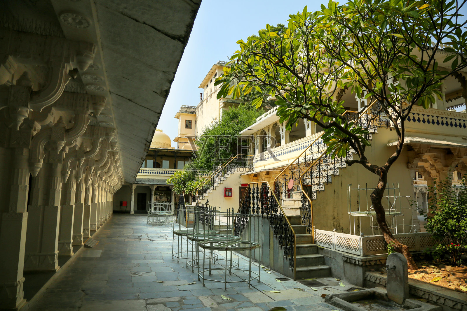 乌代普尔城宫殿(历史名胜)照片摄影图片