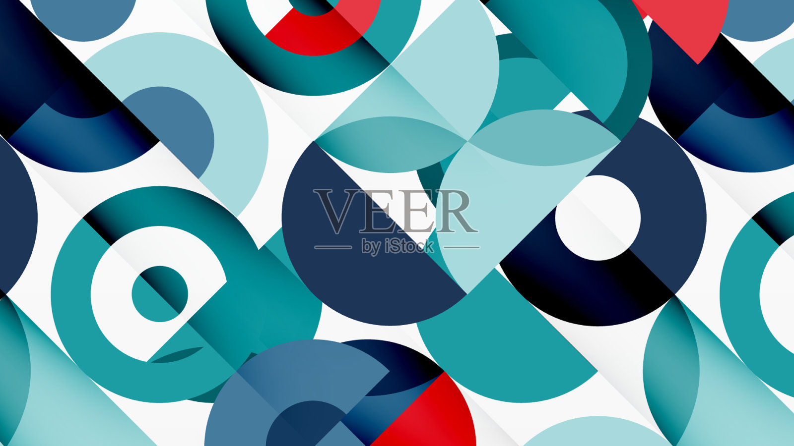 彩色圆抽象背景模板插画图片素材