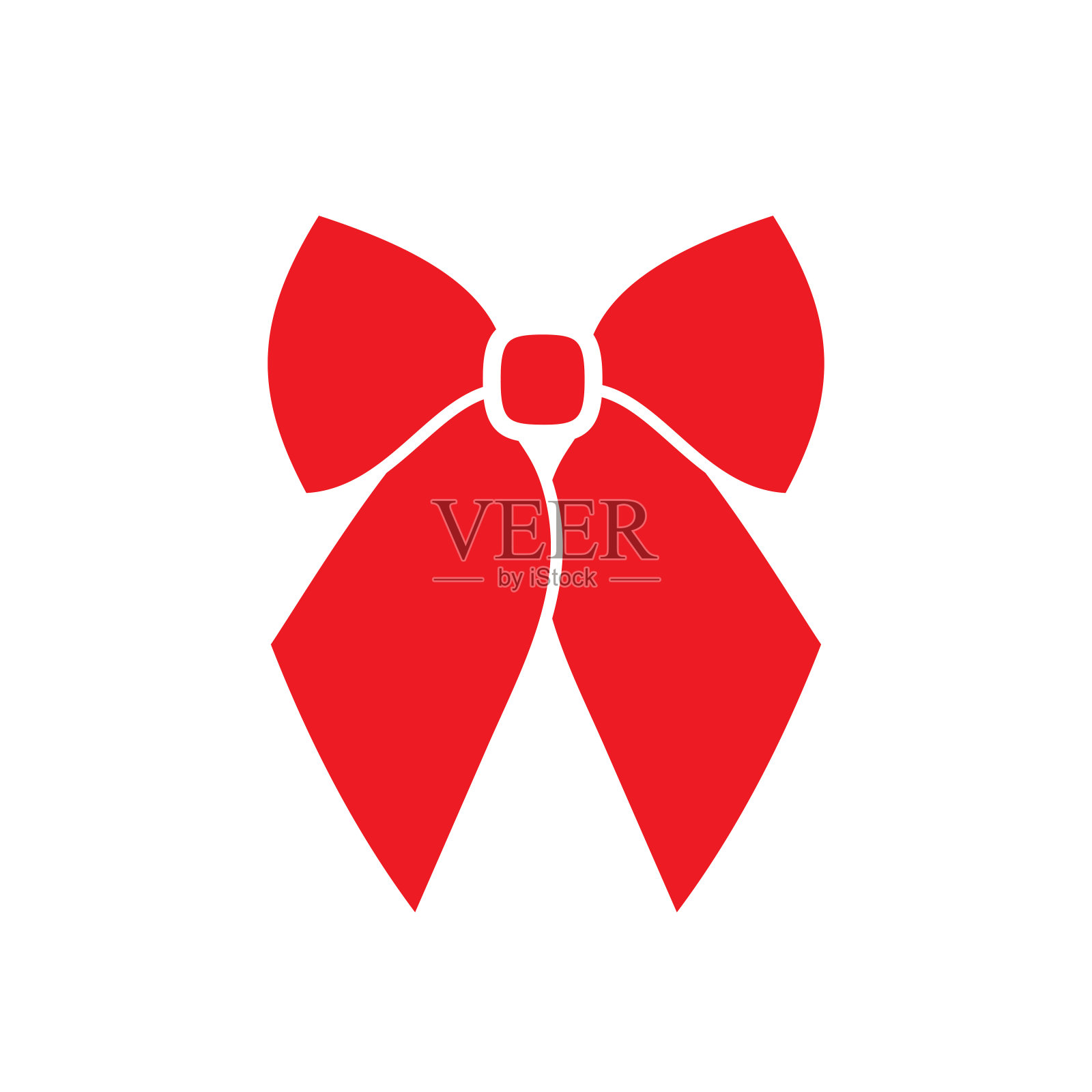 领结图标。弓是庆祝的象征。设计元素图片