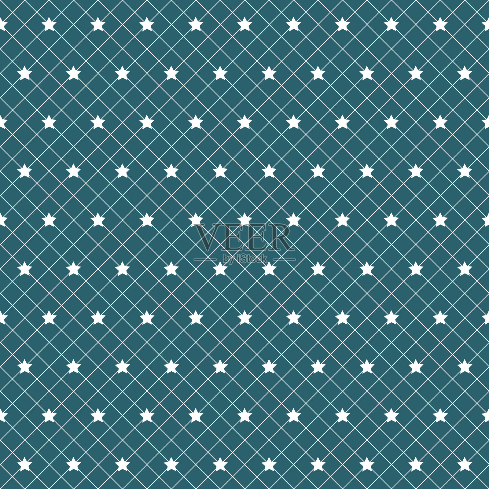 星型背景用于纺织品和包装纸，星型无缝图案插画图片素材