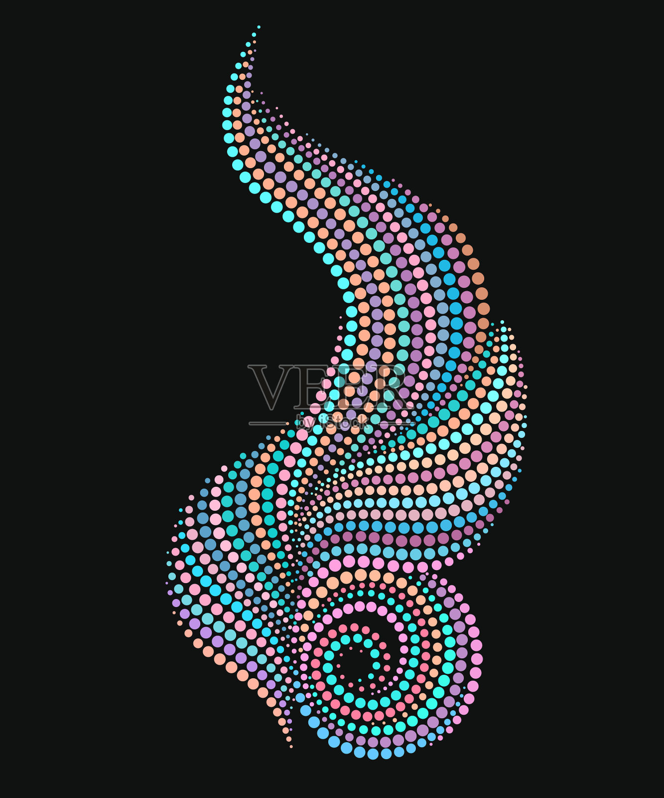 彩珠做成的漂亮装饰品插画图片素材