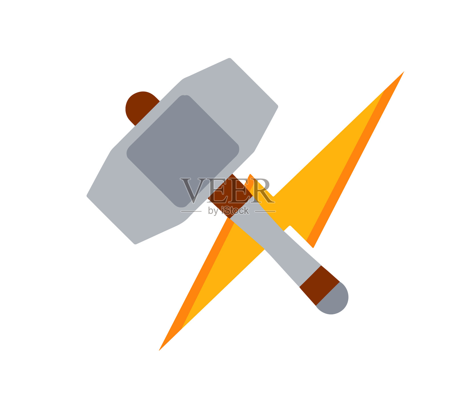 雷神锤神武器北欧神话图标素材