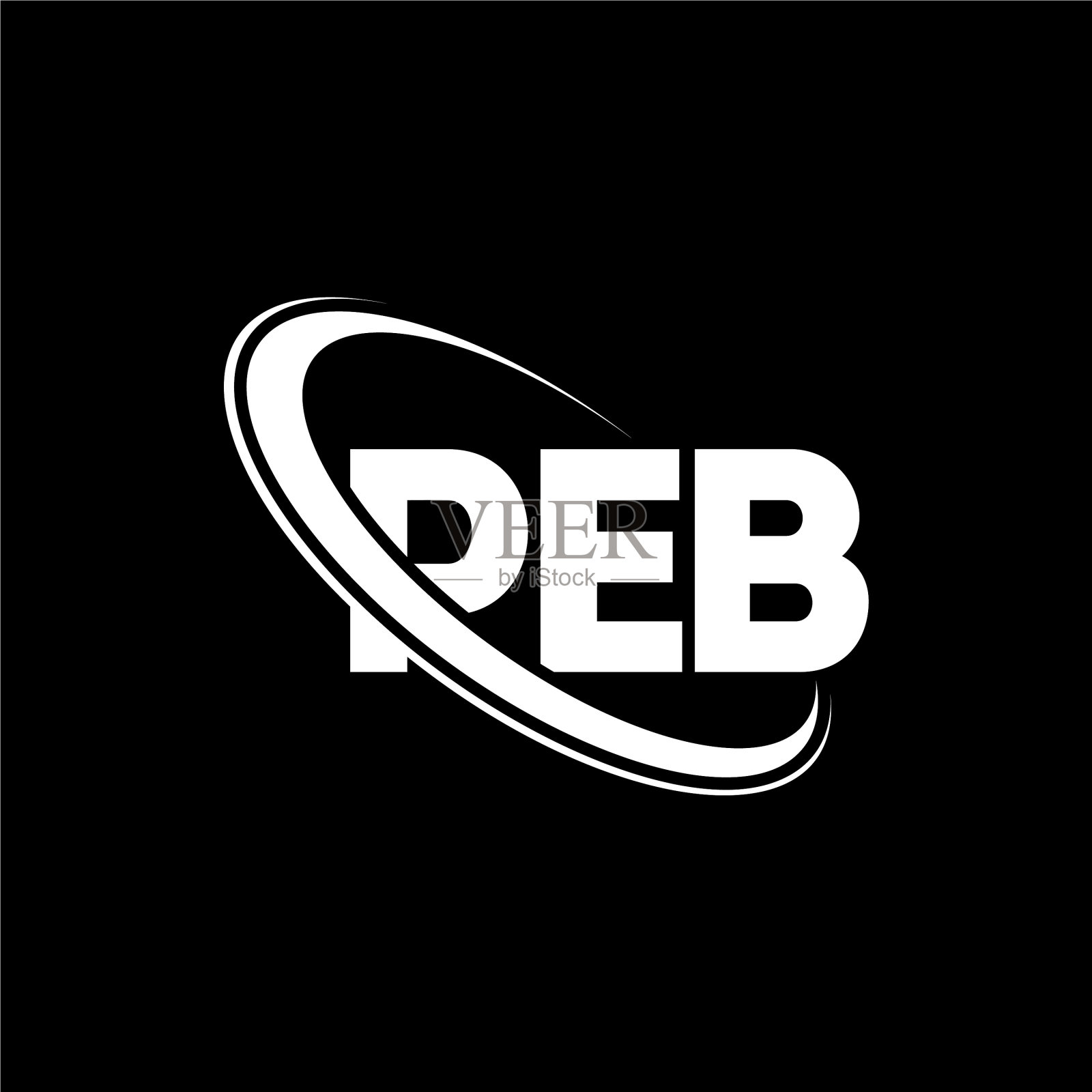 Peb logo Peb字母Peb字母logo设计插画图片素材