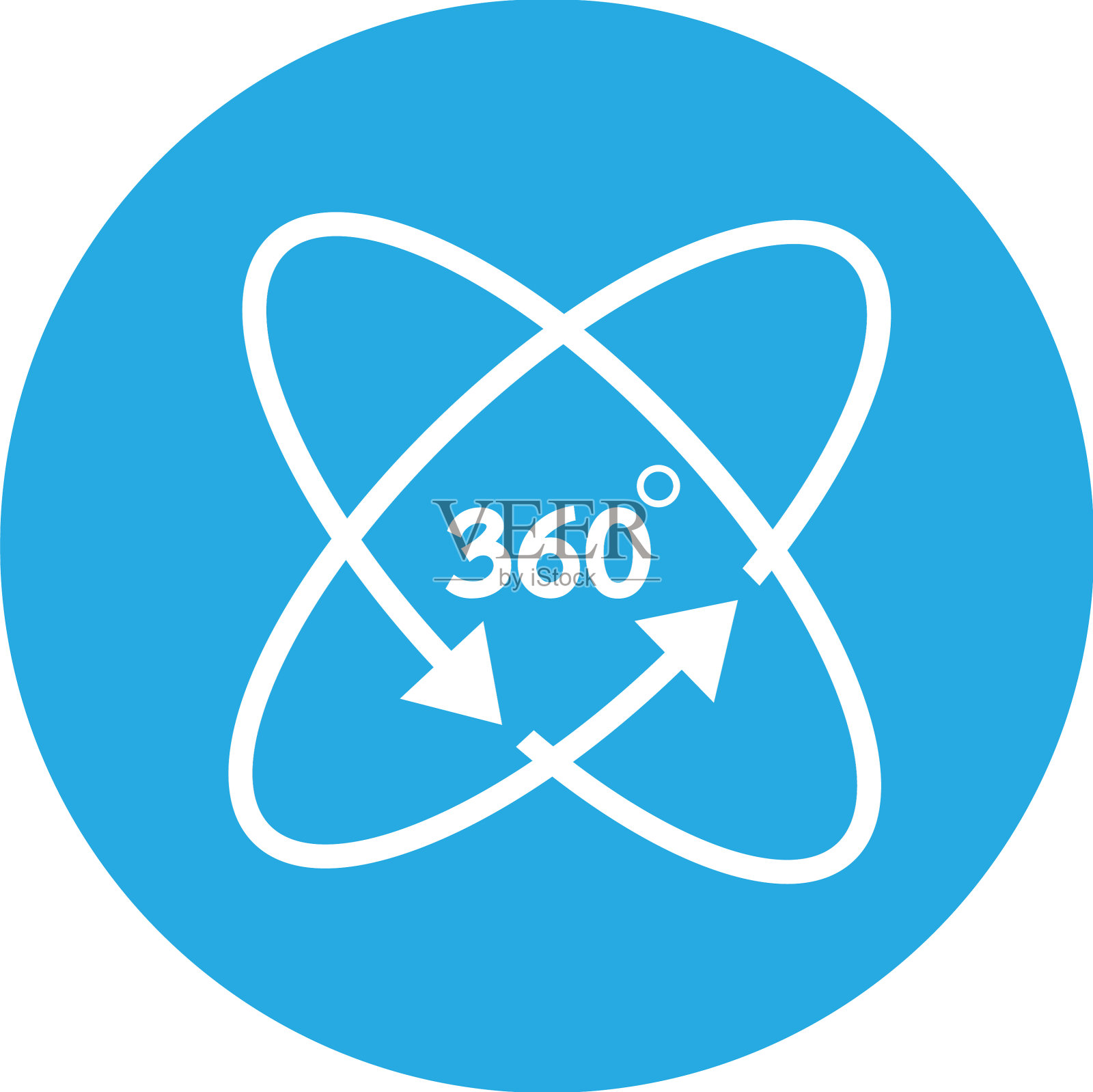 360度图标标志符号设计插画图片素材