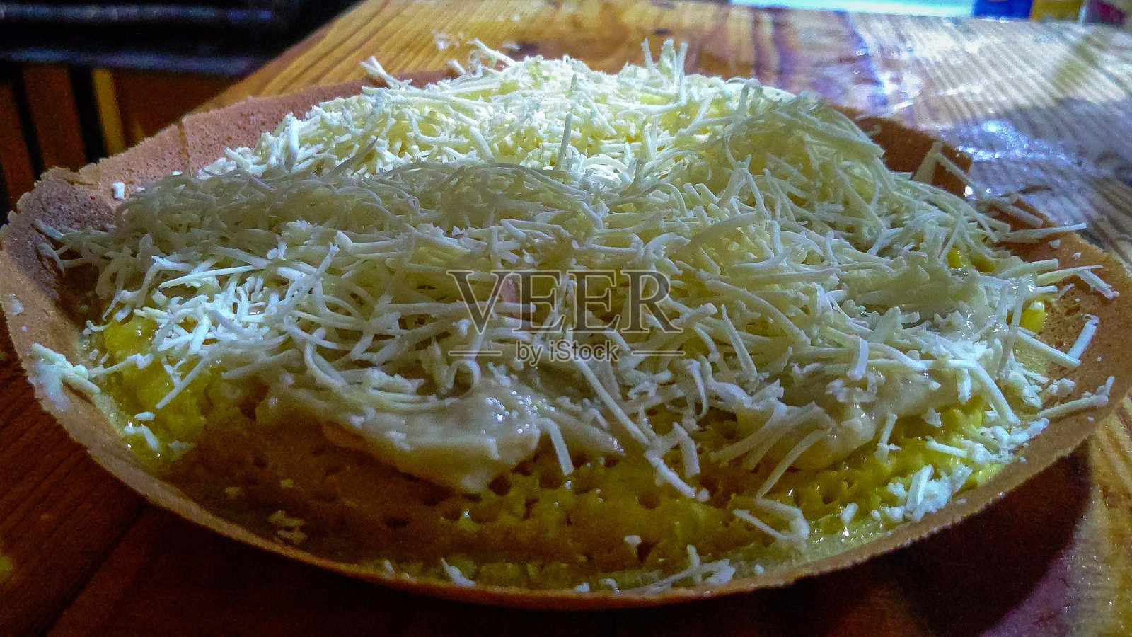 甜的奶酪martabak照片摄影图片