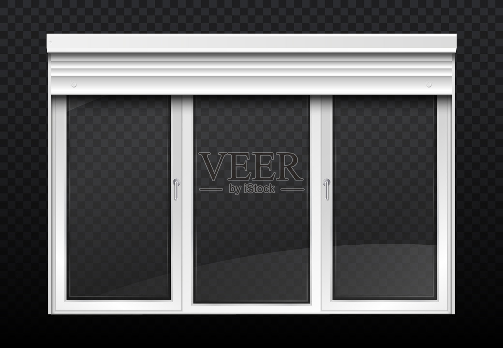 带滚轮的双窗插画图片素材