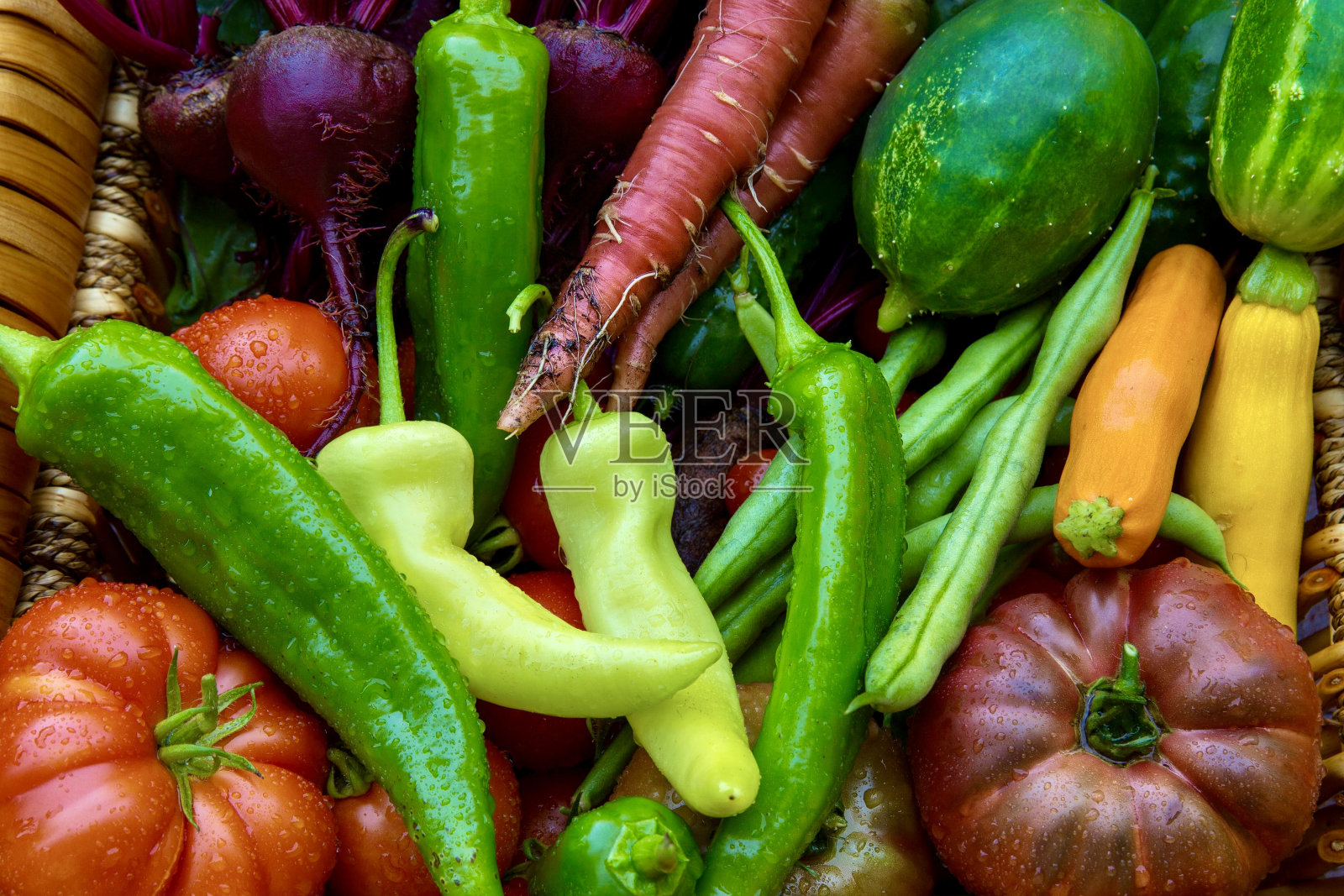 菜园里的蔬菜和水果照片摄影图片