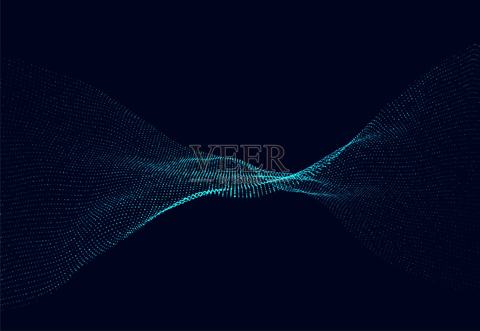 DNA的分子背景。网络的概念。音乐的声波。大数据可视化。将背景上的点抽象地连接起来。插画图片素材