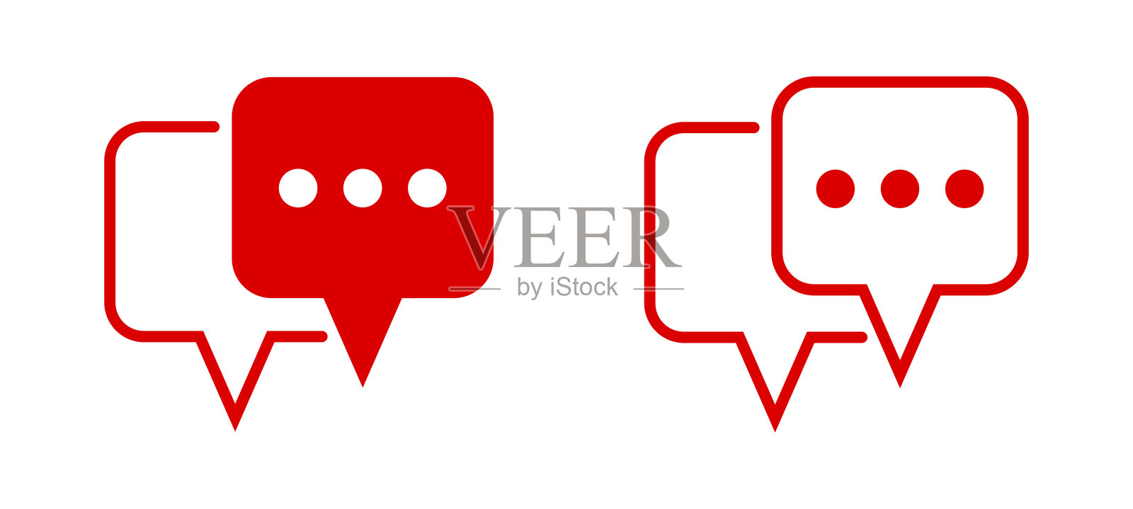 聊天图标图标素材