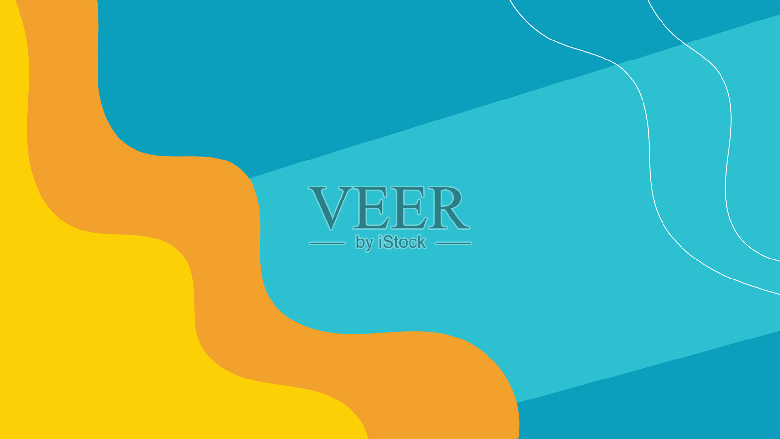 彩色抽象背景与动态阴影插画图片素材