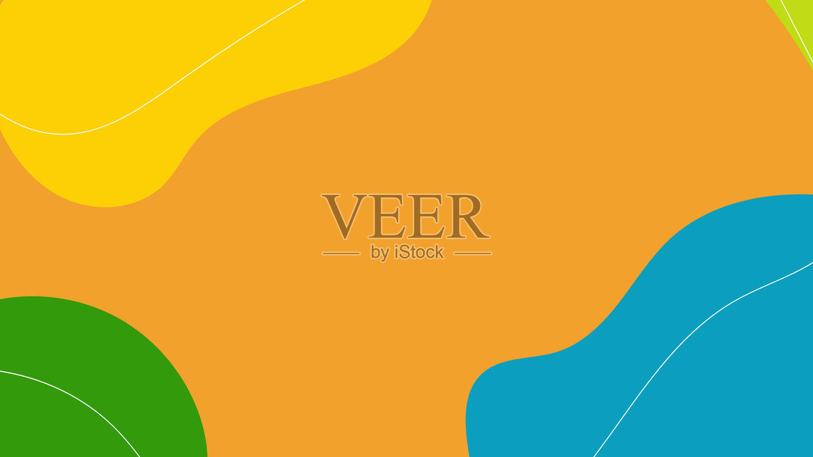 彩色抽象背景与动态阴影插画图片素材