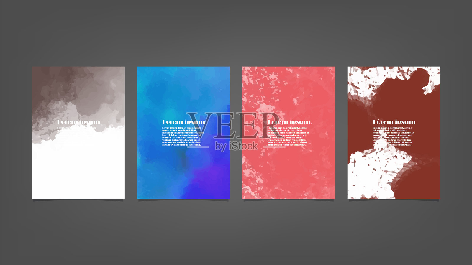 为海报设置彩色水彩背景插画图片素材