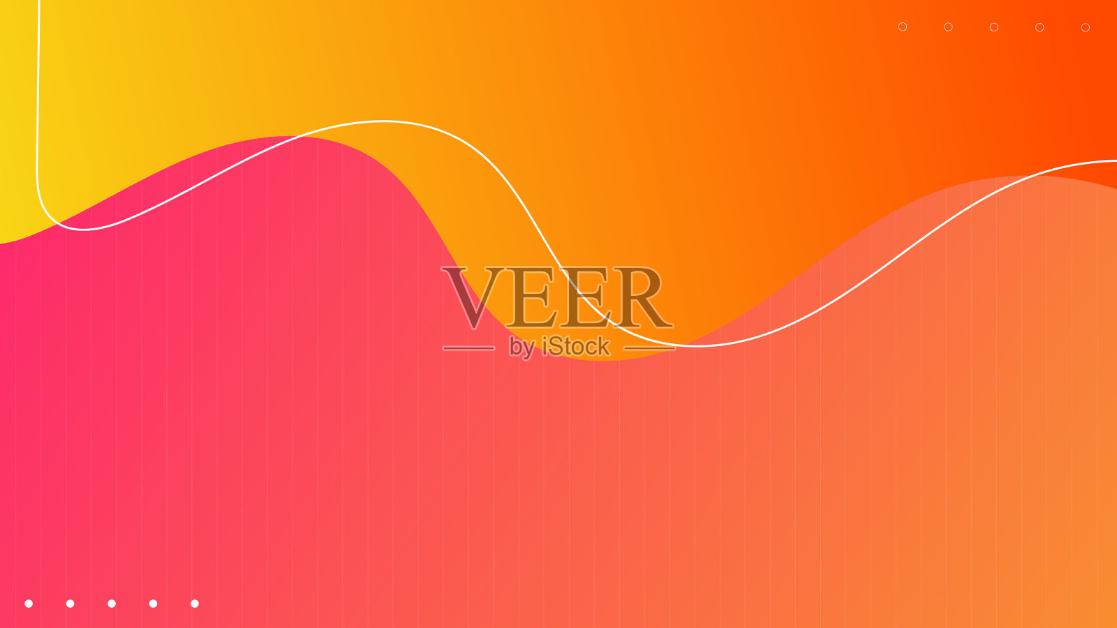 带有流体形状的抽象橙色背景插画图片素材