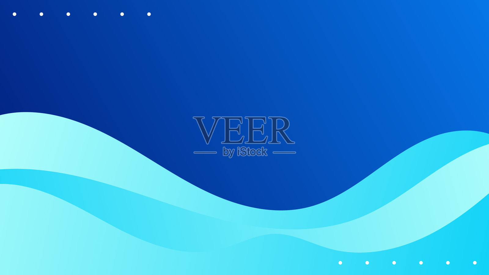 抽象的蓝色背景和曲线形状插画图片素材