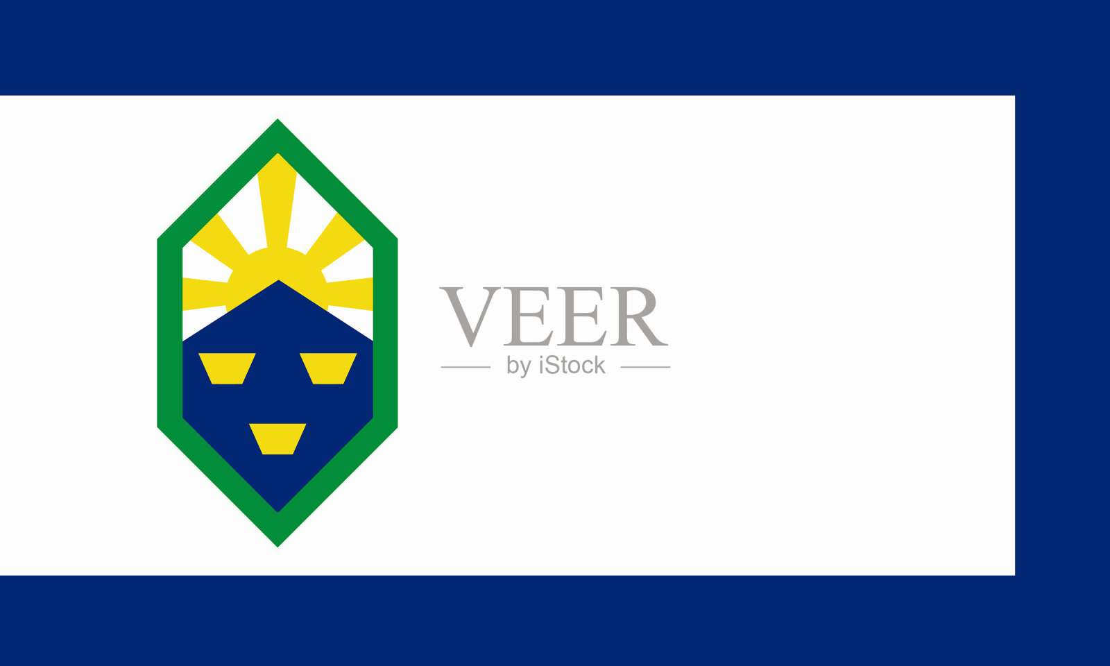 科罗拉多旗位于科罗拉多州的斯普林斯市插画图片素材