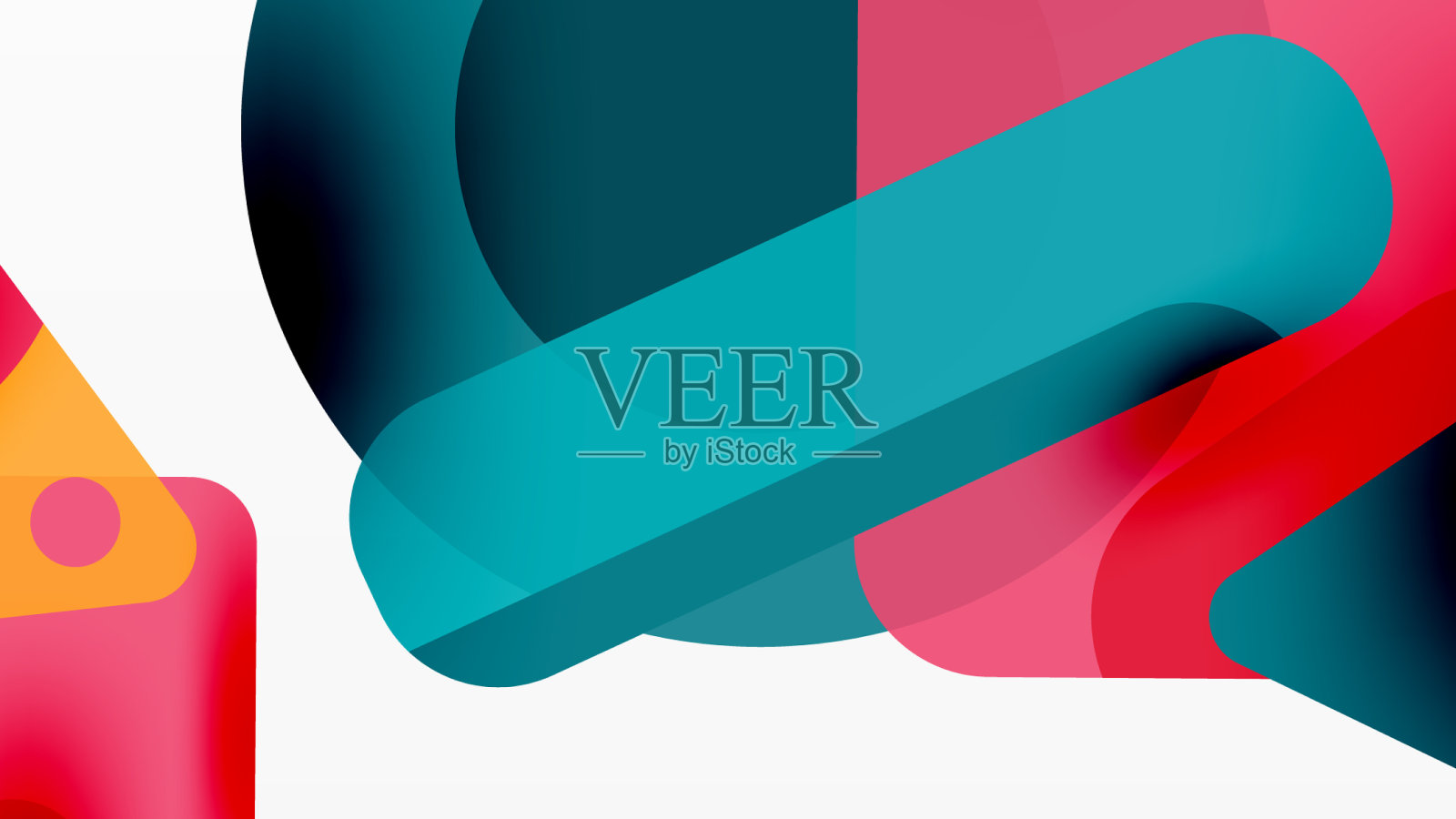 原始几何形状——直线三角形插画图片素材