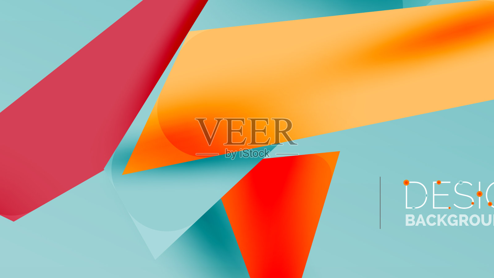 背景抽象重叠形状极小插画图片素材