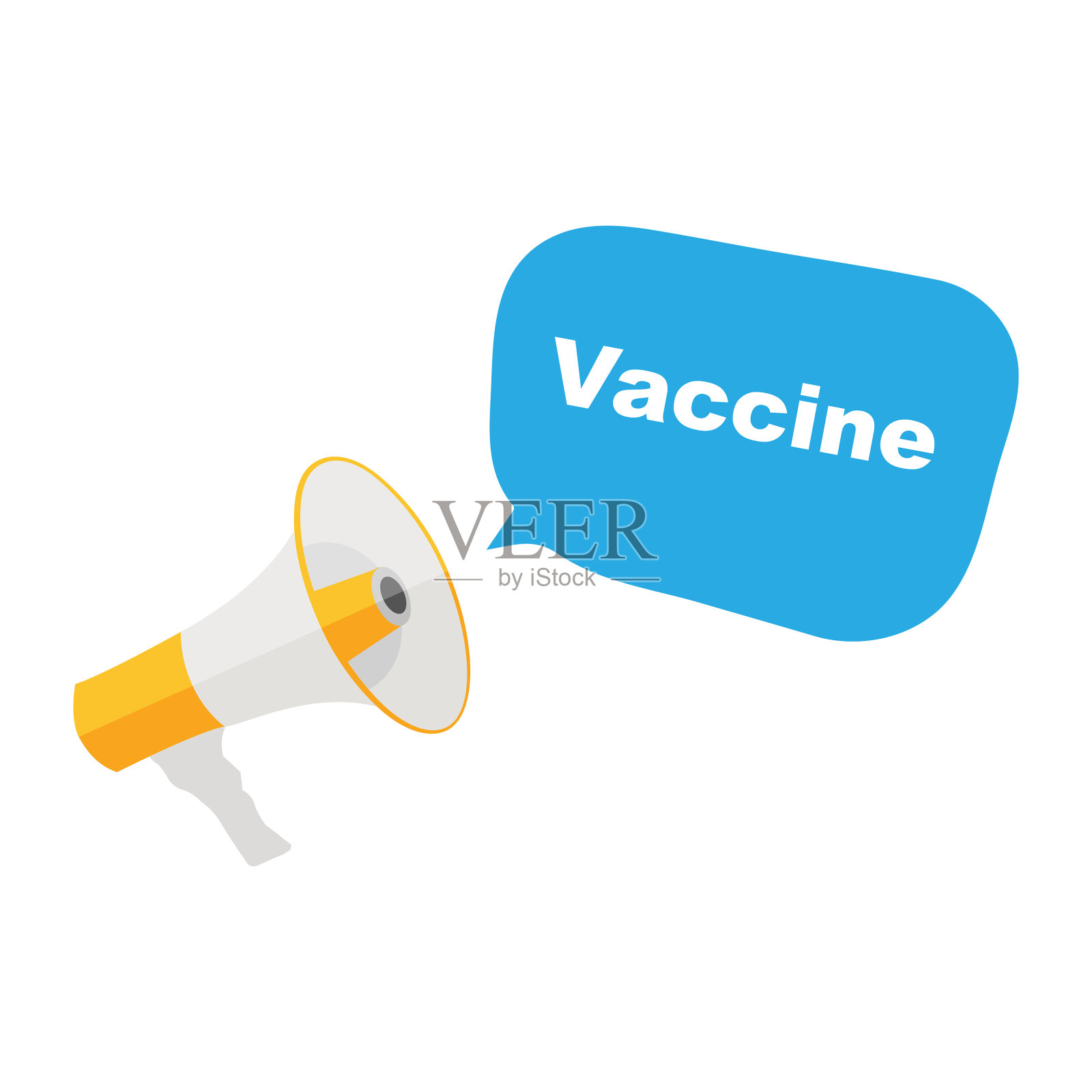 冠状病毒covid - 19疫苗瓶插画图片素材