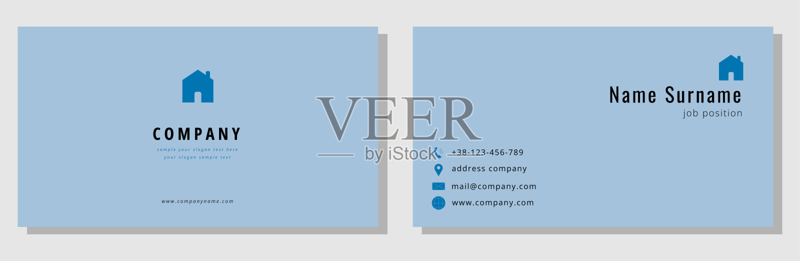 名片模板插画图片素材