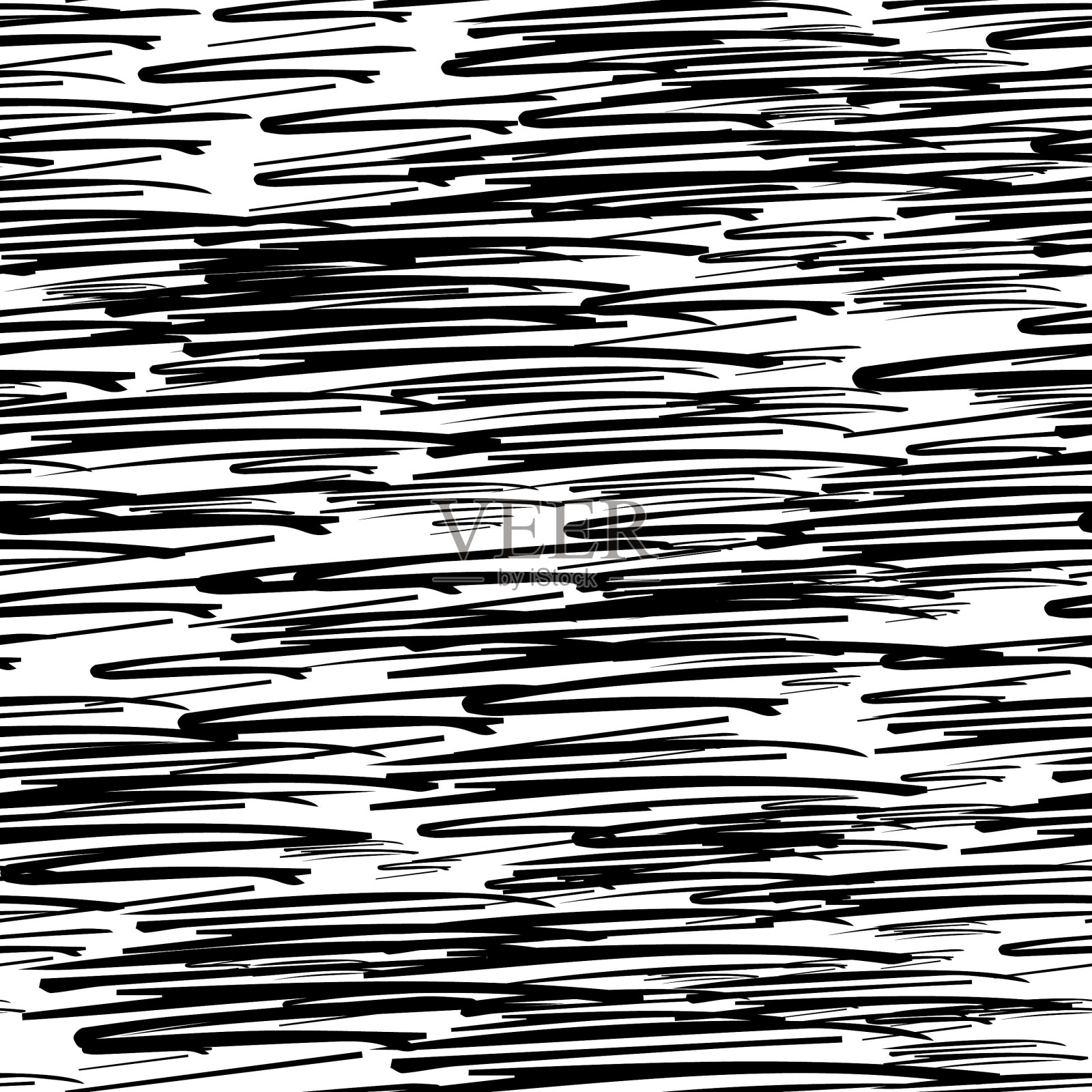 无缝图案与黑色铅笔笔触插画图片素材