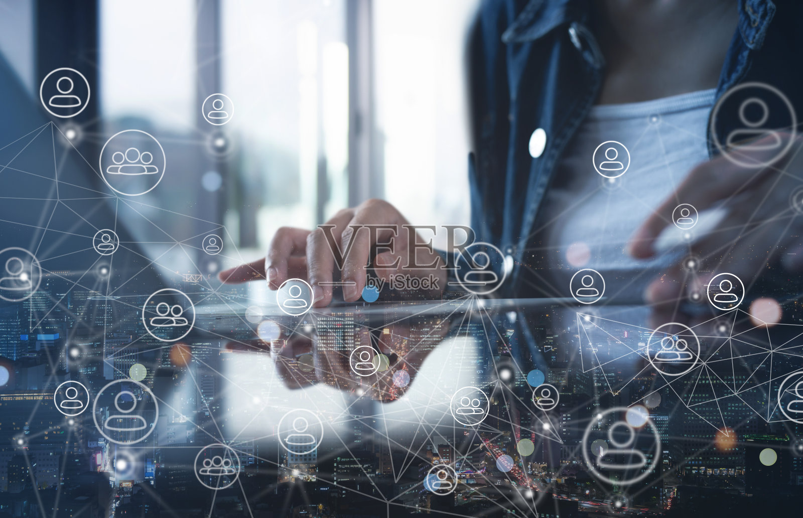 人力资源管理，人力资源，招聘，领导和团队建设。商业和科技，社交网络交流照片摄影图片