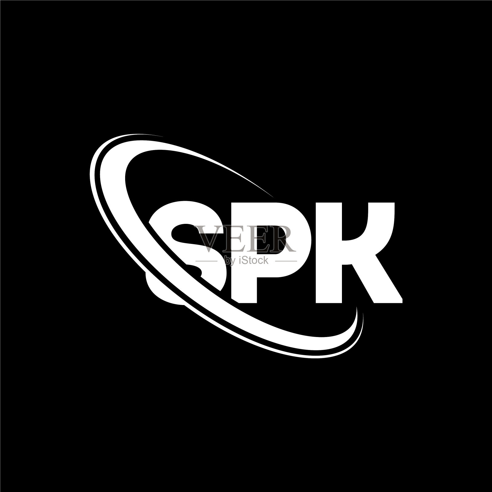 SPK标志SPK字母SPK标志设计插画图片素材