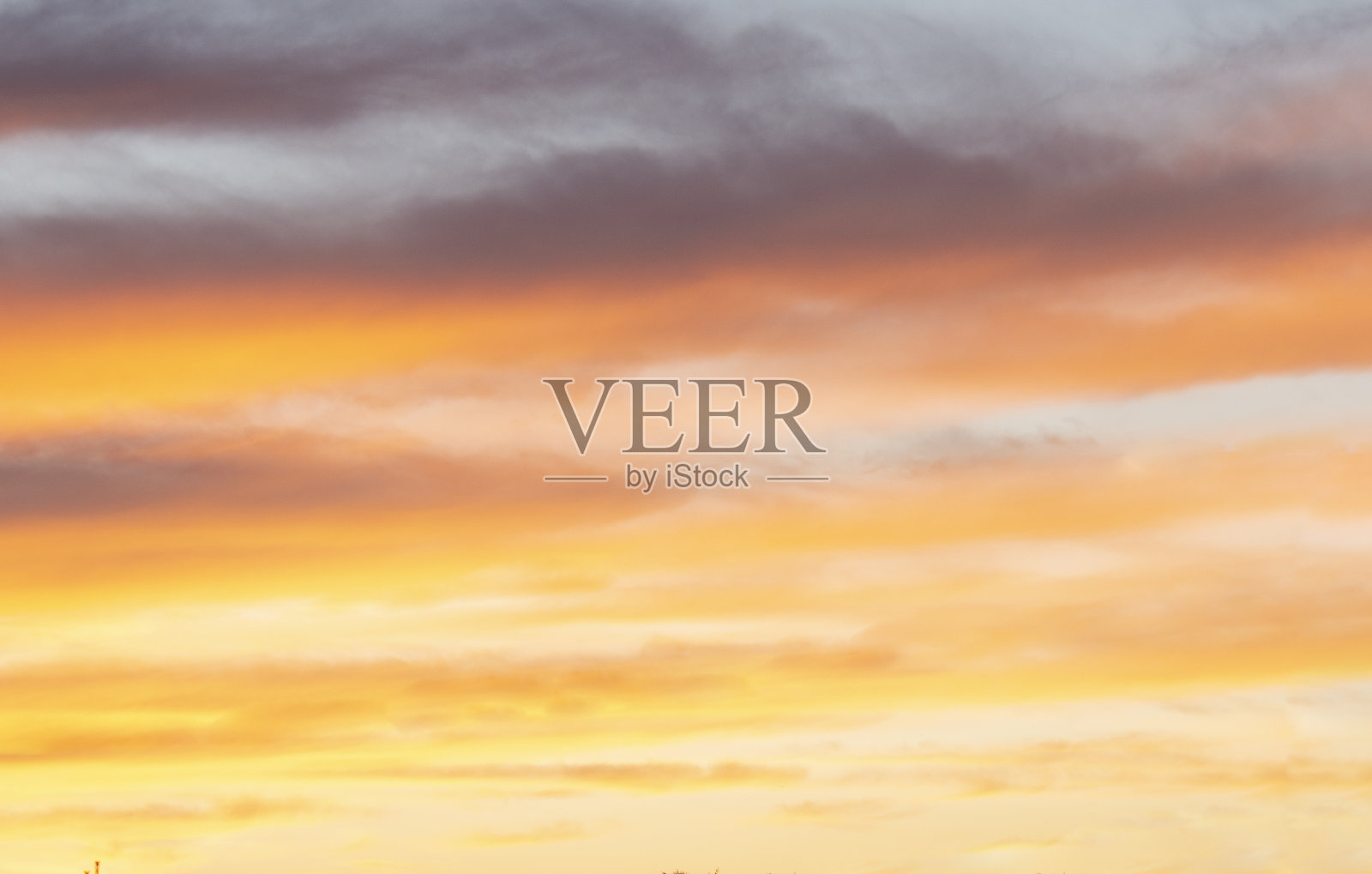 五彩晚霞暮空照片摄影图片