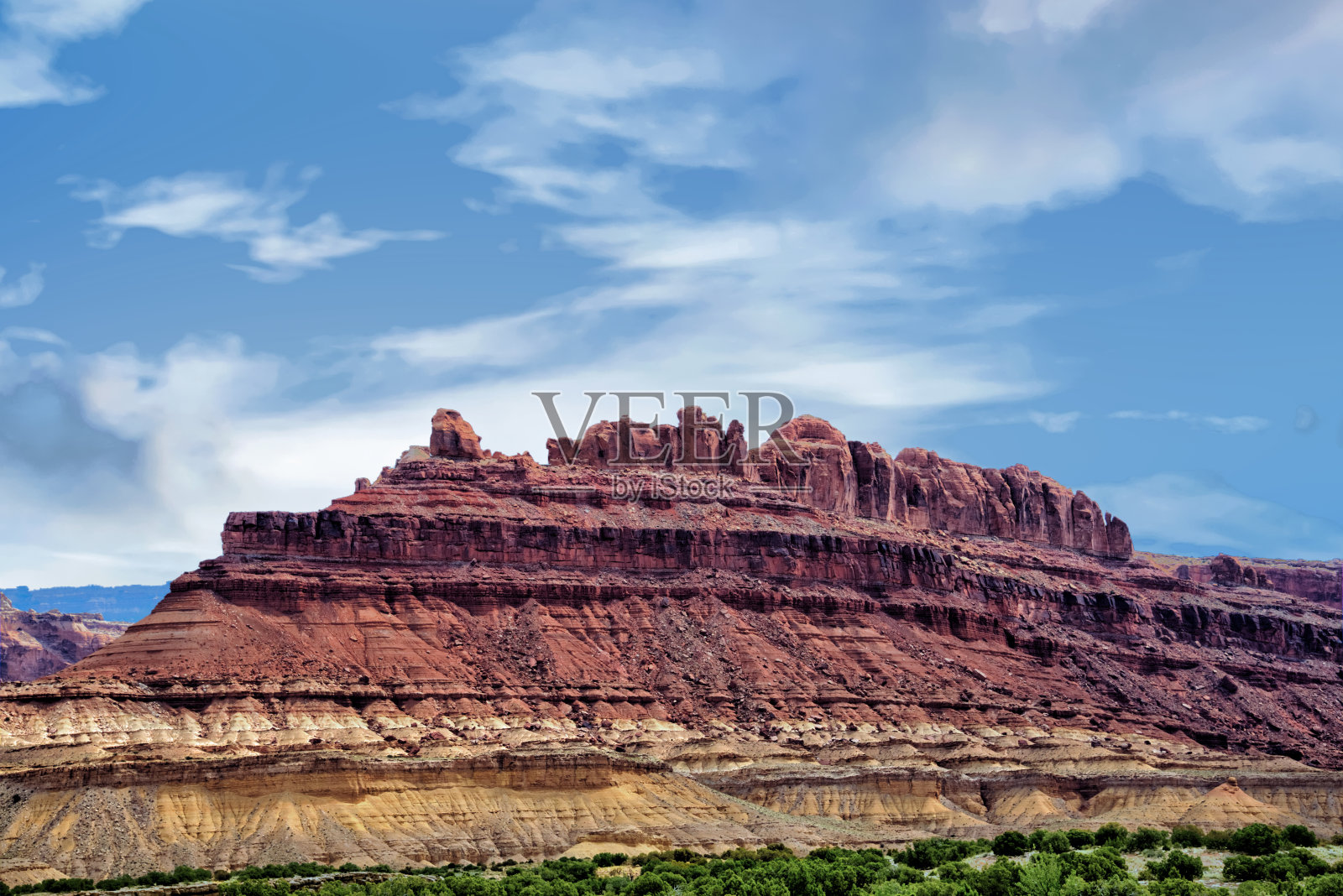 美丽的沙漠景观-南犹他州照片摄影图片