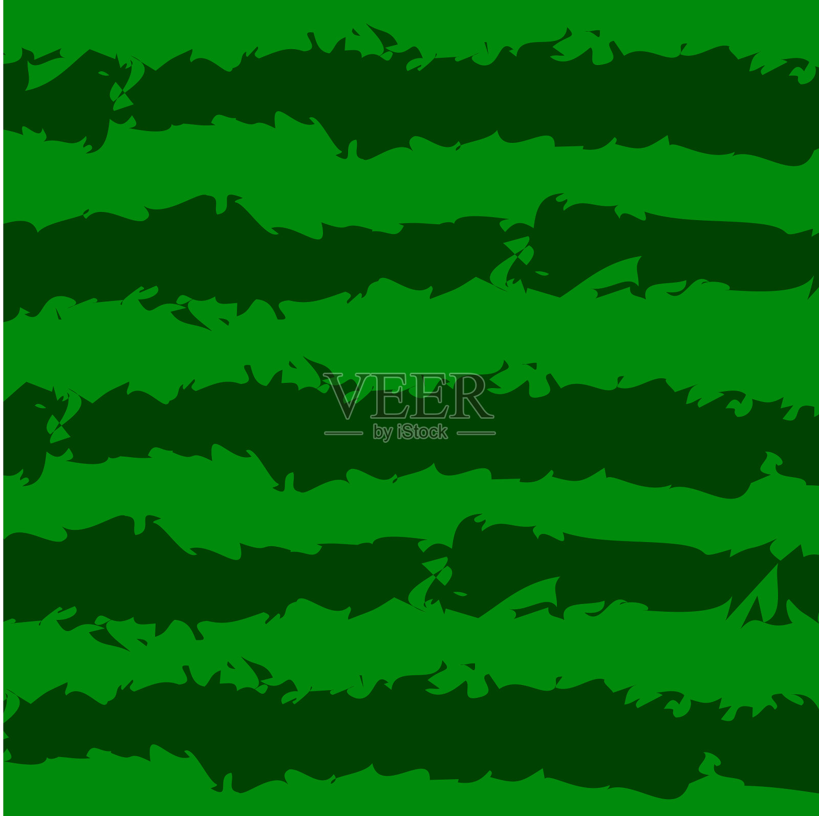 西瓜图案的绿色条纹西瓜插画图片素材