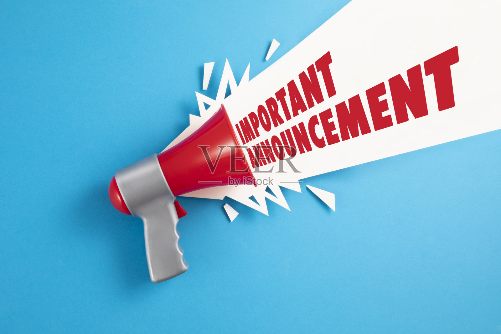 带扩音器的重要通知信息照片摄影图片