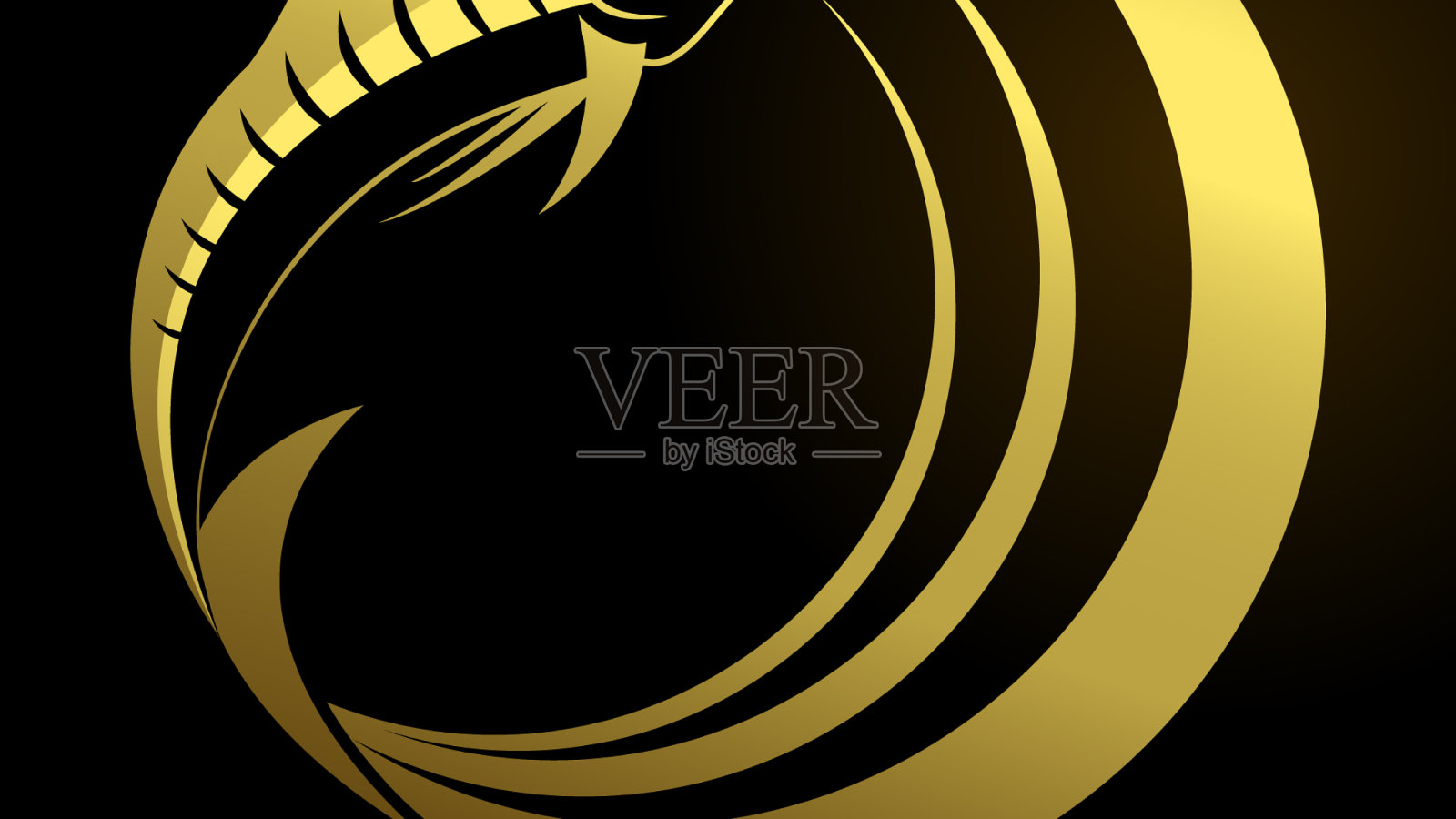 以金色为标志的马林鱼插画图片素材