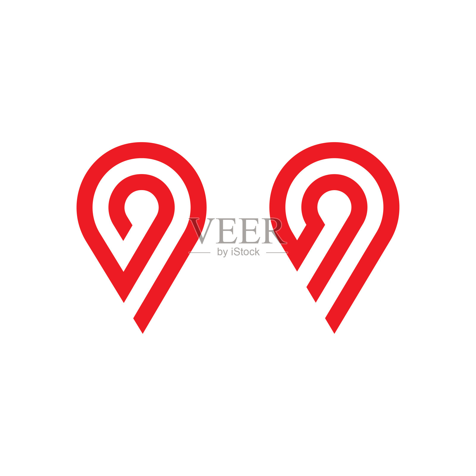 摘要定位销logo图标设计图标素材