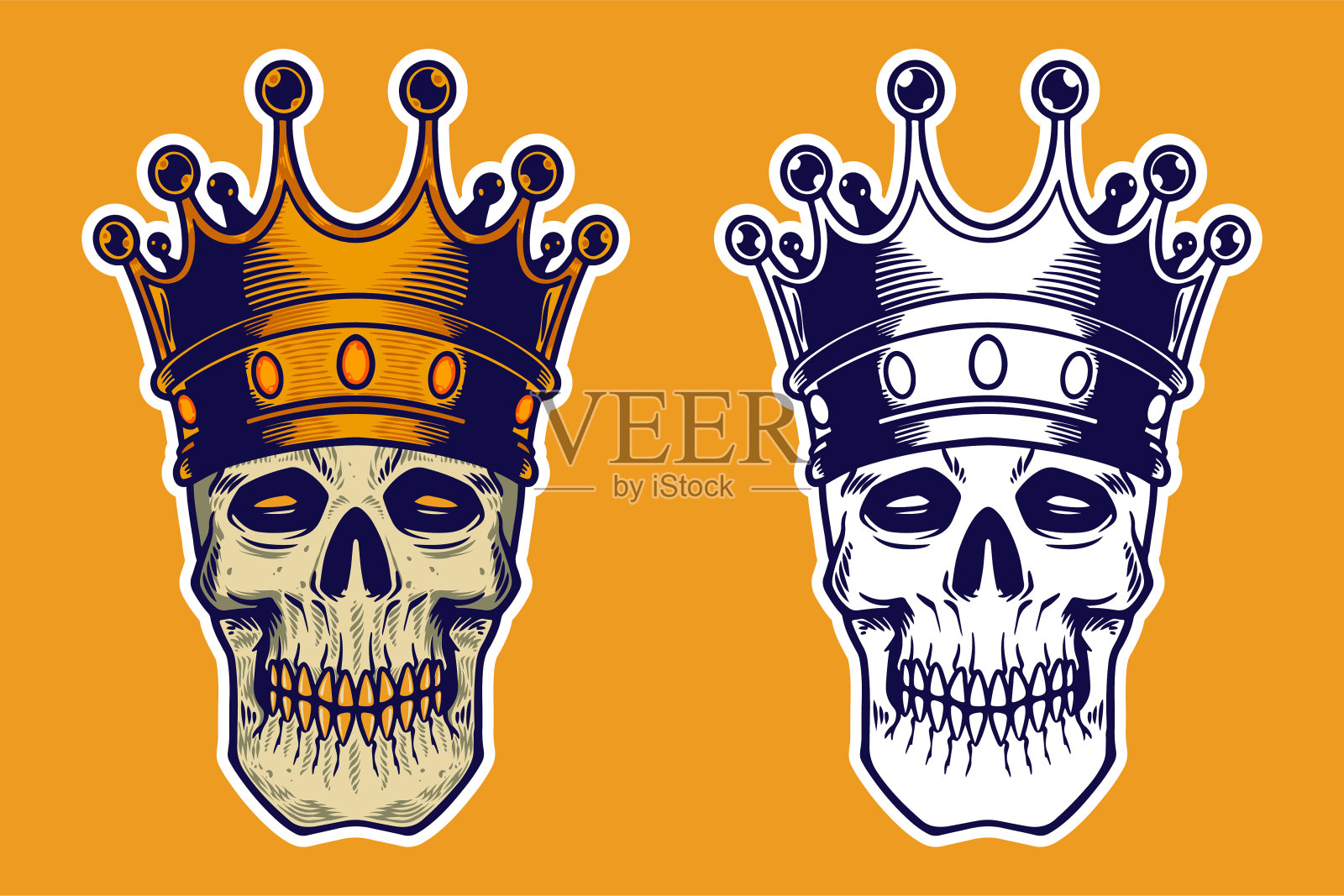 头骨组42插画图片素材