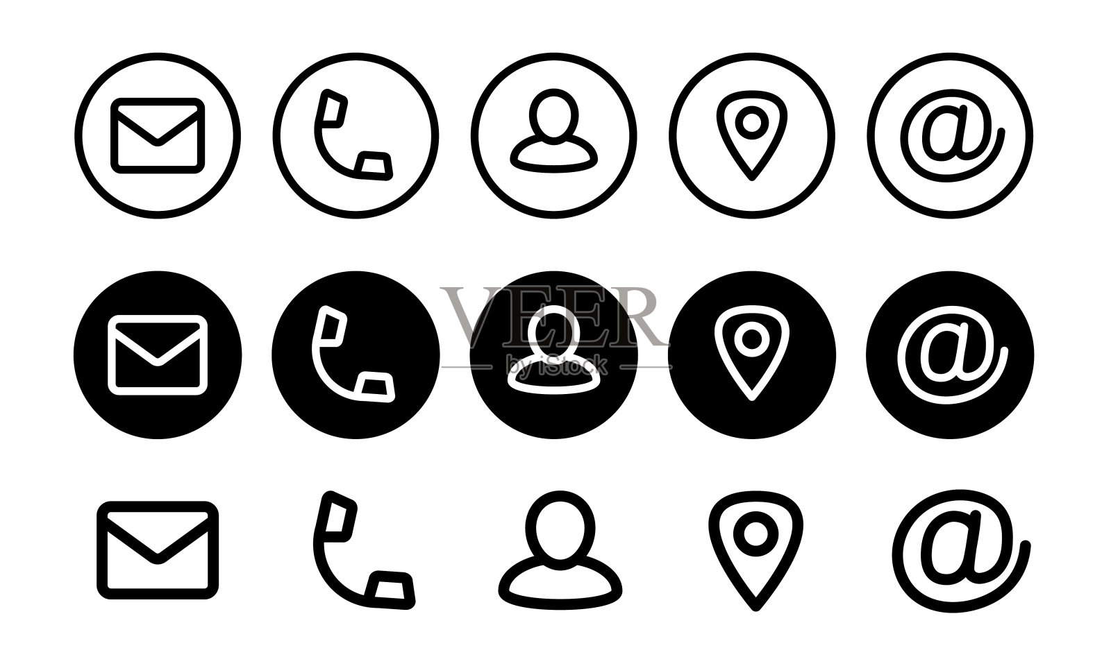 名片图标。联系人图标。电话，用户，信封，地址。网站图标。黑色矢量图标孤立在白色背景上。向量的剪纸艺术。图标素材