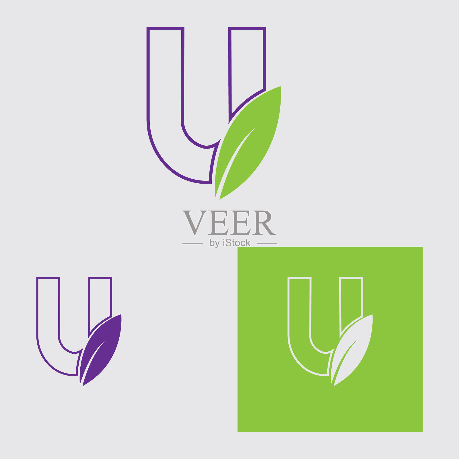 商业企业抽象统一标志。插画图片素材