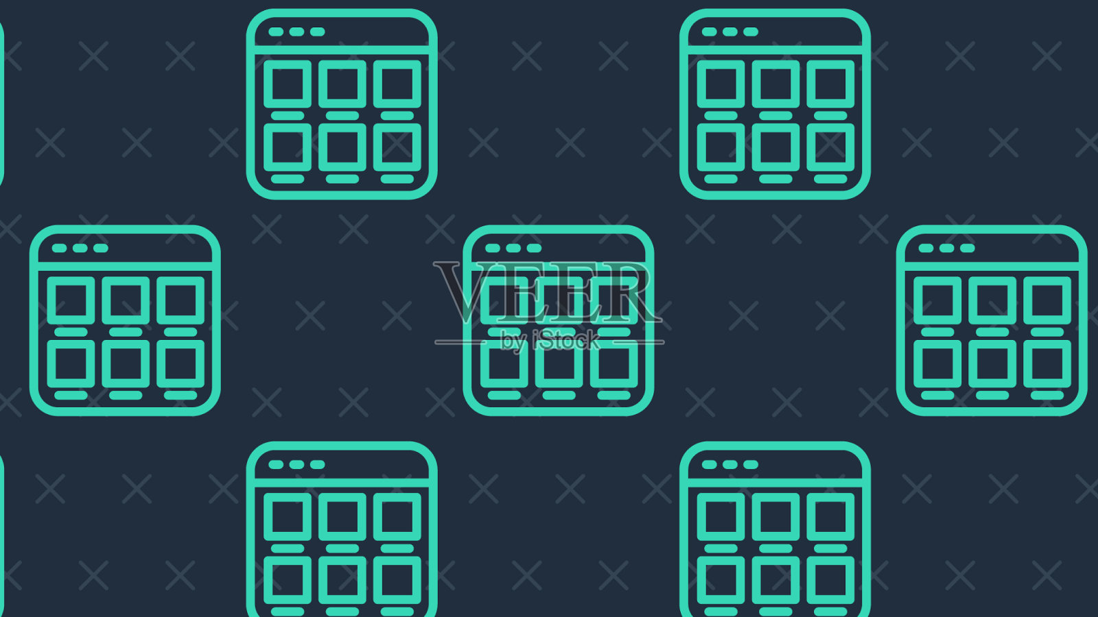 网购屏幕上的绿线图标被隔离了插画图片素材