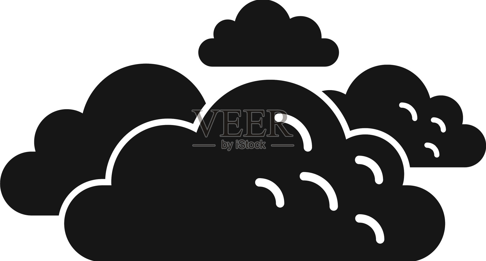 云的天空图标简单预报晴天设计元素图片