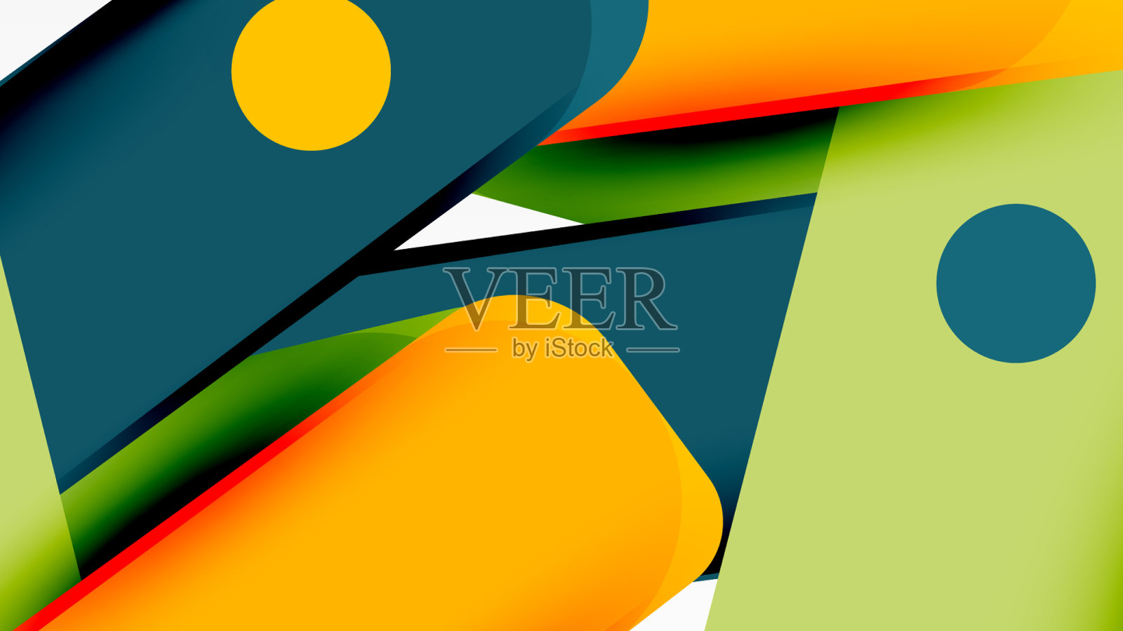 科技简约几何墙纸创意插画图片素材